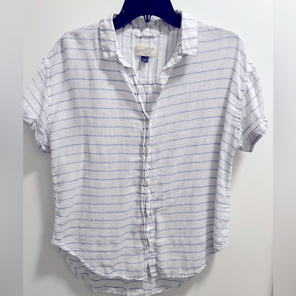 Linen feel button up.